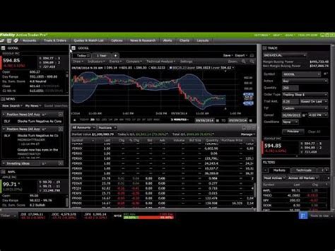 Trading in Active Trader Pro | Fidelity   YouTube