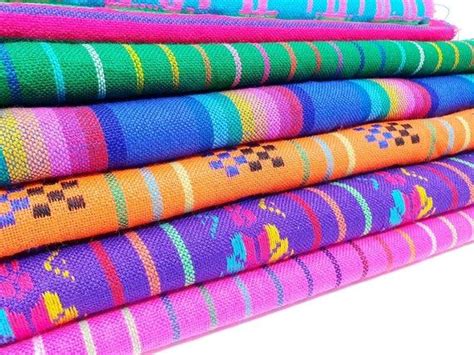 Traditional colorful Mexican fabric / Mexican Fiesta decor ...