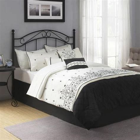 Traditional Metal Black Full Queen Size Headboard Bed ...