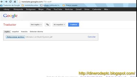Traducir Ebook Pdf de ingles a español con Google ...
