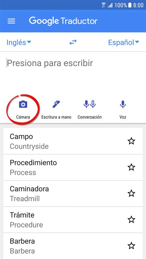 Traductor con CÁMARA Inglés Español y más • Android Jefe