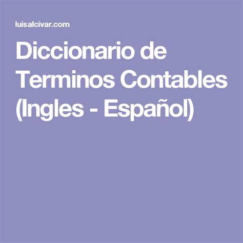Traductor Términos Financieros Inglés Español   TRADTUOR