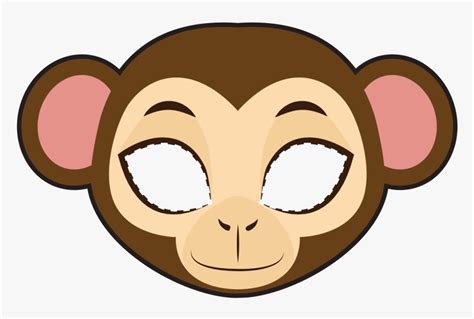Transparent Monkey Clip Art   Mascaras De Monos Para Imprimir, HD Png ...