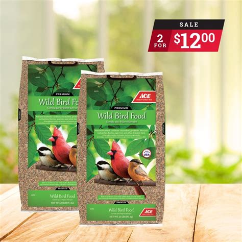 Treat your backyard friends and pick up Ace Wild Bird Food, 20LB, 2 for ...