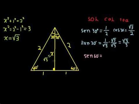 Triángulo Notable 30 60 90 y sus Funciones Trigonométricas ...