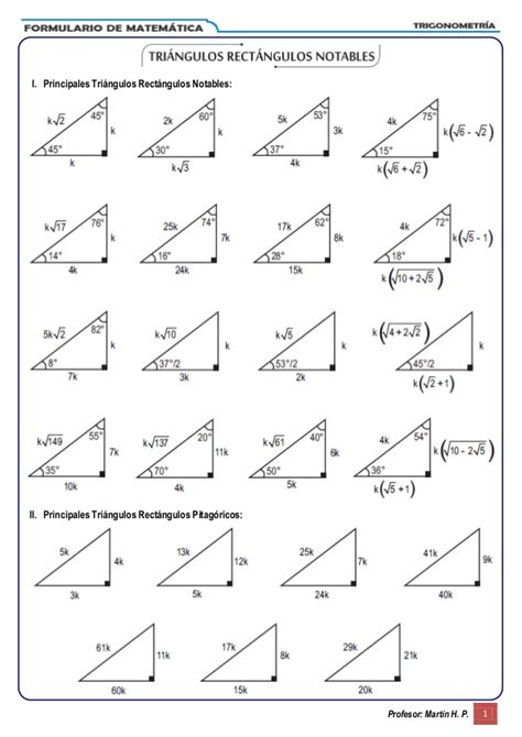 Triángulos Rectángulos e Identidades Trigonométricas ...