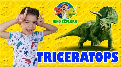 TRICERATOPS | Dinosaurios para niños | vídeos educativos ...