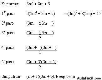 Trinomio De La Forma X2+bx+c Ejemplos Resueltos   Citas ...