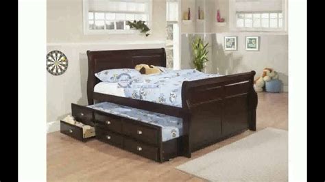 Trundle Bed Frame Queen Size   YouTube
