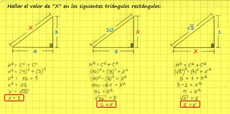 Tu bloc de Notas: Teorema de Pitágoras: Triángulos Rectángulos