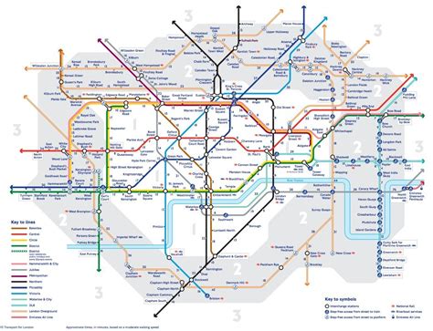 Tube Map Reveals Walking Distances Between Different ...