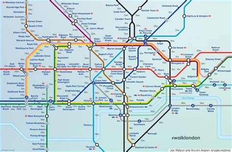 Tube Strike July 15: Map Shows Walking Distances Between ...