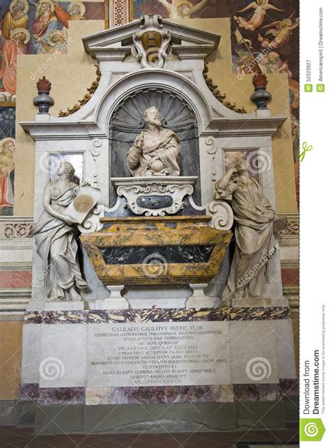 Tumba De Galileo Galilei En La Basílica De Santa Croce, Florencia ...