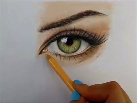 Tutorial: Cómo dibujar ojos con lápices de colores   YouTube