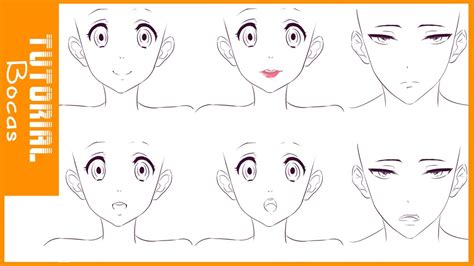 TUTORIAL DE DIBUJO #4 /Como dibujar bocas estilo anime ...
