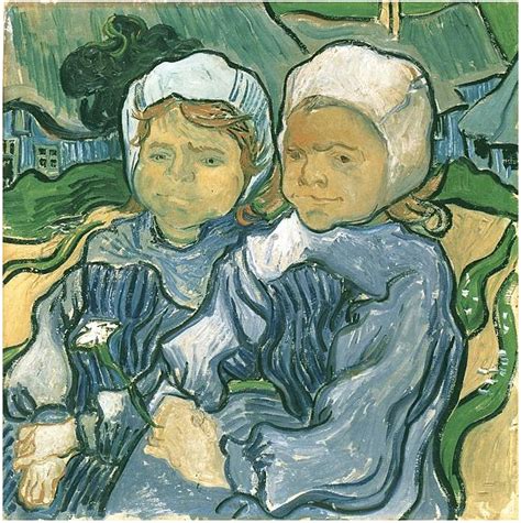 Two Children by Vincent Van Gogh   633   Painting