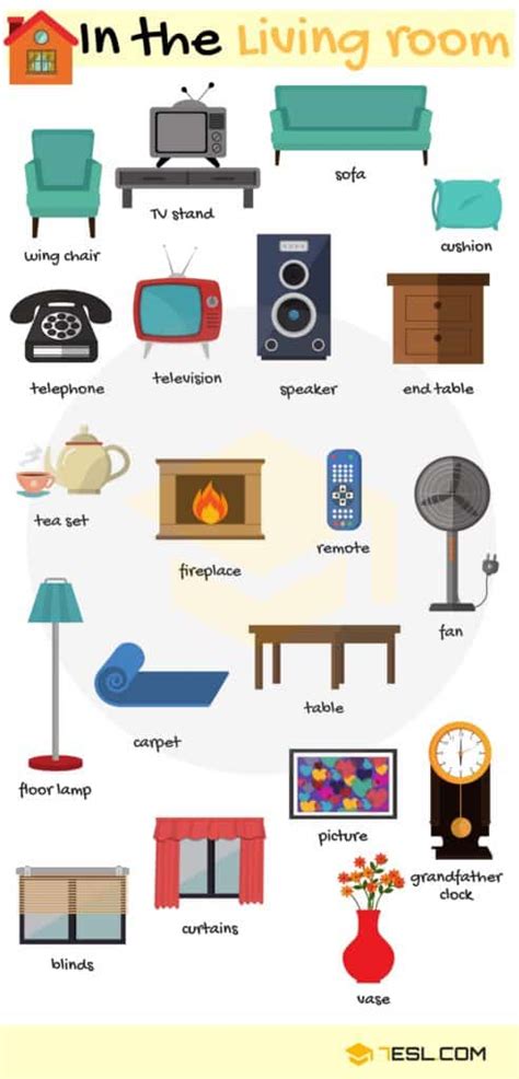 Types of Furniture: Useful Furniture Names with Pictures • 7ESL