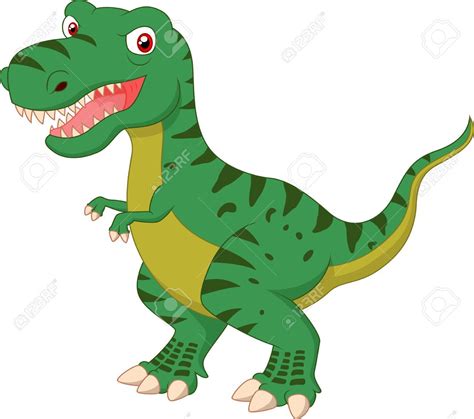 Tyrannosaurus cartoon Stock Vector   30338427 | Cartoon dinosaur ...