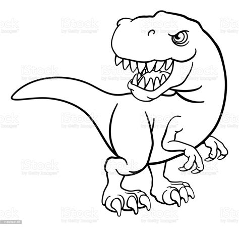 Tyrannosaurus T Rex Dinosaurier Cartoon Charakter Stock ...
