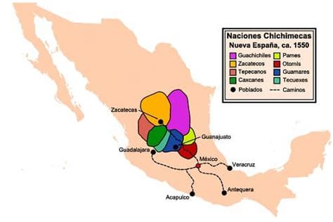 UBICACIÓN DE LOS CHICHIMECAS » Distribución y expansión territorial