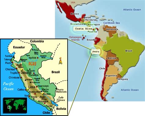 Ubicación geográfica de Perú – Guía Turística de Perú ...