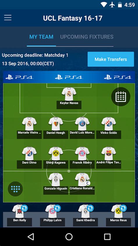 UEFA Champions League Fantasy   Android Apps on Google Play
