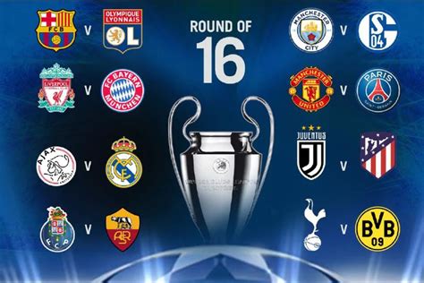 UEFA Champions League Quarter Final Schedule 2019