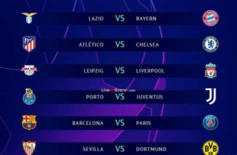 Uefa Champions League round of 16 draw