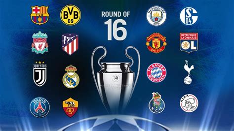 UEFA Champions League round of 16 draw results, full ...