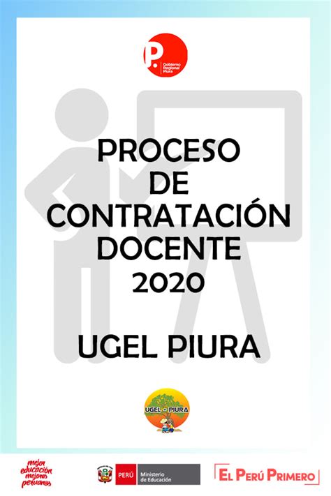 UGEL PIURA    CONTRATACIÓN DOCENTE 2020   CRONOGRAMA DRE... | Facebook