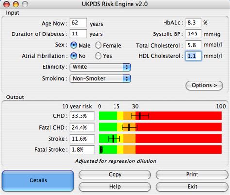 UKPDS Cardiovascular Risk Engine   Version 3