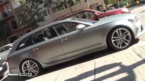 Un Audi RS6 en Gris Grafito Mate Metalizado? Car Wrapping by Pronto ...