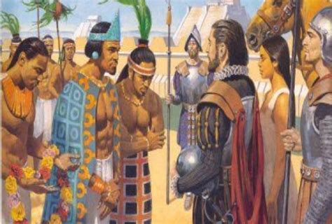 Un día como hoy Hernan Cortés es recibido por Moctezuma II   Plumas Libres