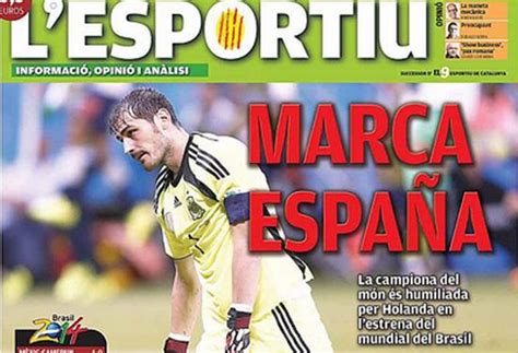 Un diario catalán se ríe de la selección española…y de España ...