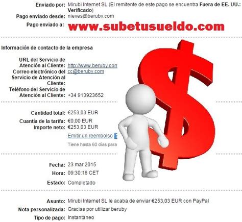 Un nuevo pago de Beruby España | España, Ganar dinero ...