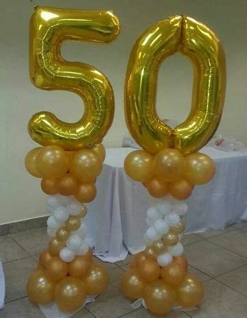 Una decoracion de globos para 50 años original | Fiesta de ...