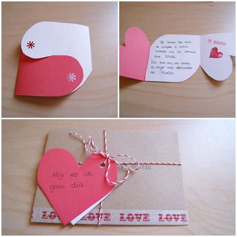 Una tarjeta para San Valentin DiY | Tarjetas para novios, Tarjeta ...