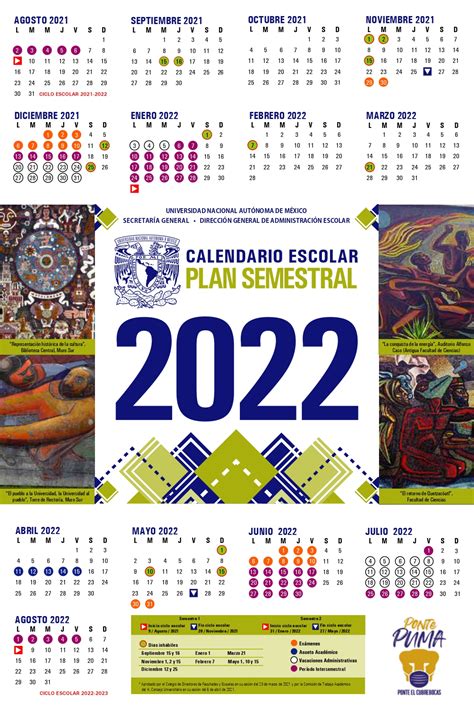 UNAM presentó de manera oficial su calendario escolar 2021 ...