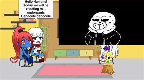 Undertale reacts to Underpants Genocide   YouTube