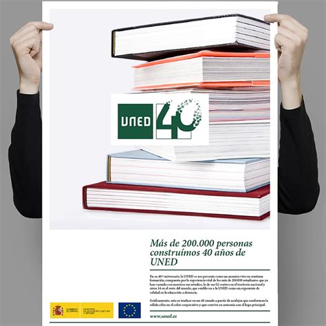 UNED, logo 40 Aniversario, propuesta | Domestika