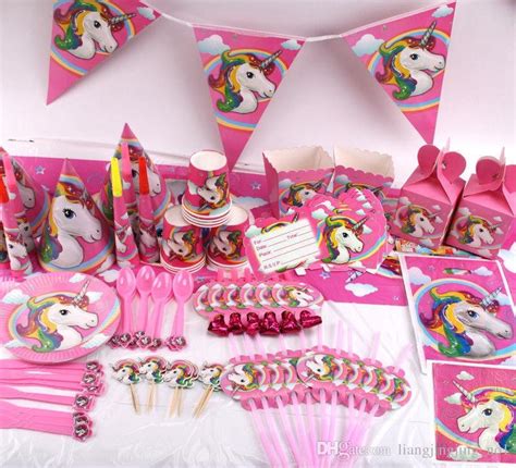 Unicorn Birthday Party Set Unicorn Favor Supplies Set With ...
