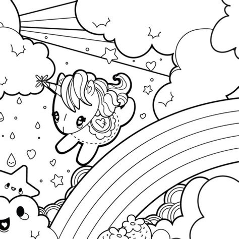 Unicorn Rainbow Coloring Pages   Coloring Home