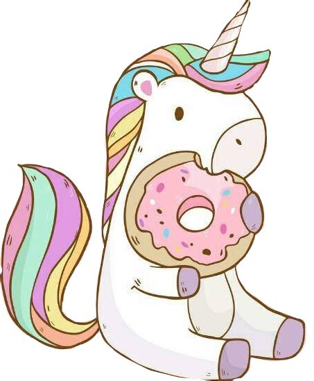 Unicornio sticker tumblr kawai tierno galleta...