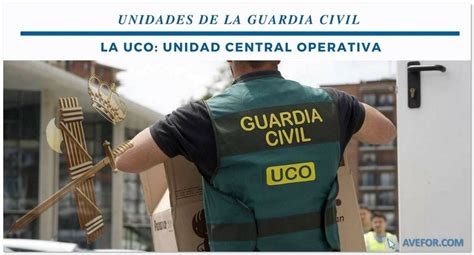 Unidades de la Guardia Civil: La UCO   AVEFOR FORMACIÓN
