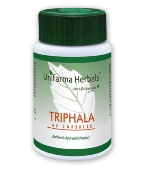 UNIFARMA HERBALS TRIPHALA Capsule 60 no.s Pack of 3: Buy ...