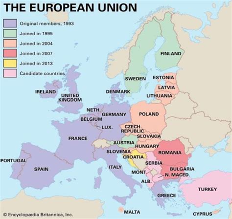 Unione europea membri fondatori da enciclopedia britannica ...