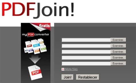 Unir y dividir ficheros pdf gratis desde las webs PDF Join ...