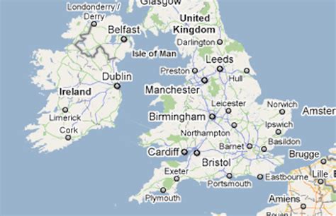United kingdom google maps and travel information ...