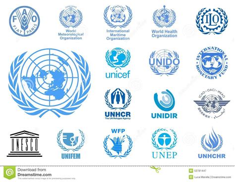 United Nations Agencies Logos Editorial Photography ...