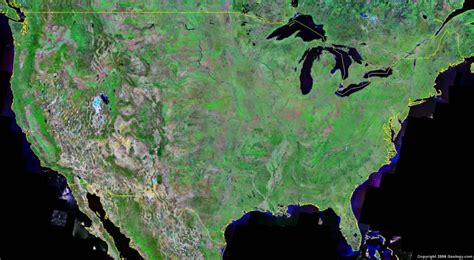 United States Map And Satellite Image   Google Satellite ...